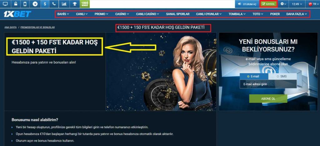 Promosyon kodu almak